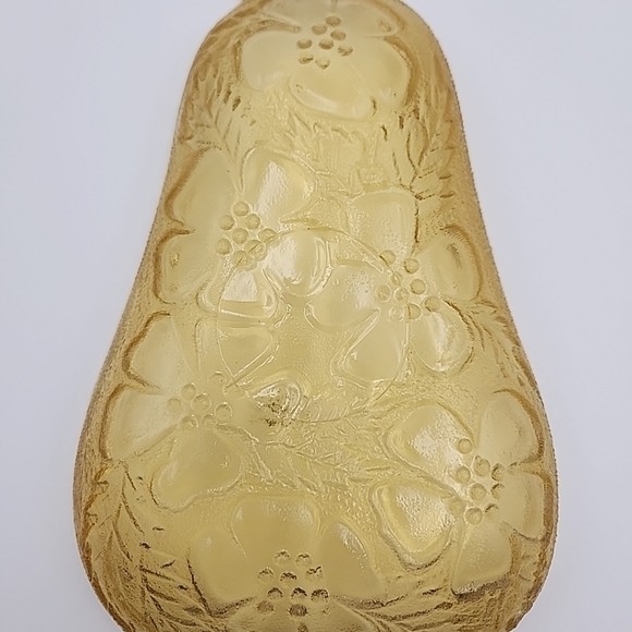 Vintage Hazel Atlas Yellow Depression Glass Pear Shaped Dish Plate 5x8x1in - Picture 4 of 9